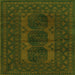 Serging Thickness of Persian Green Traditional Rug, tr963grn