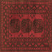 Square Persian Brown Traditional Rug, tr963brn