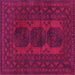 Square Persian Pink Traditional Rug, tr963pnk
