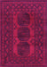 Machine Washable Persian Pink Traditional Rug, wshtr963pnk