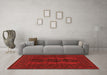 Machine Washable Persian Orange Traditional Area Rugs in a Living Room, wshtr963org