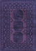 Machine Washable Persian Blue Traditional Rug, wshtr963blu