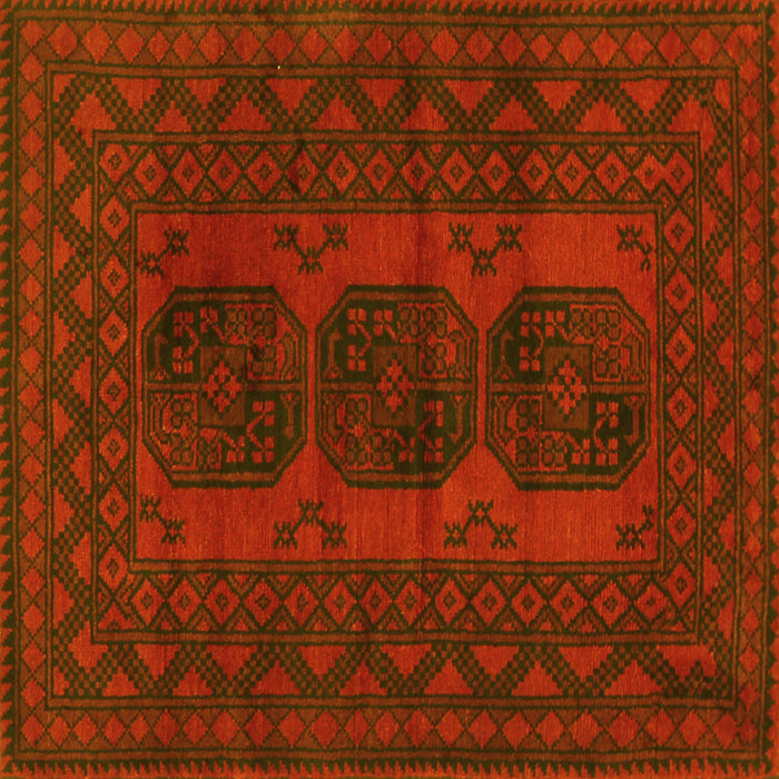 Square Persian Yellow Traditional Rug, tr963yw