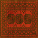 Square Persian Yellow Traditional Rug, tr963yw