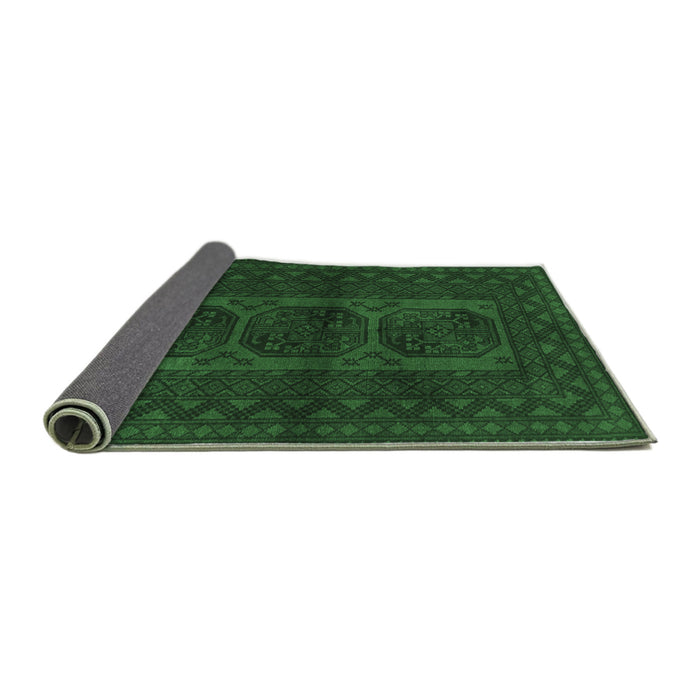 Sideview of Southwestern Emerald Green Country Rug, tr964emgrn