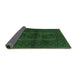 Sideview of Southwestern Emerald Green Country Rug, tr964emgrn