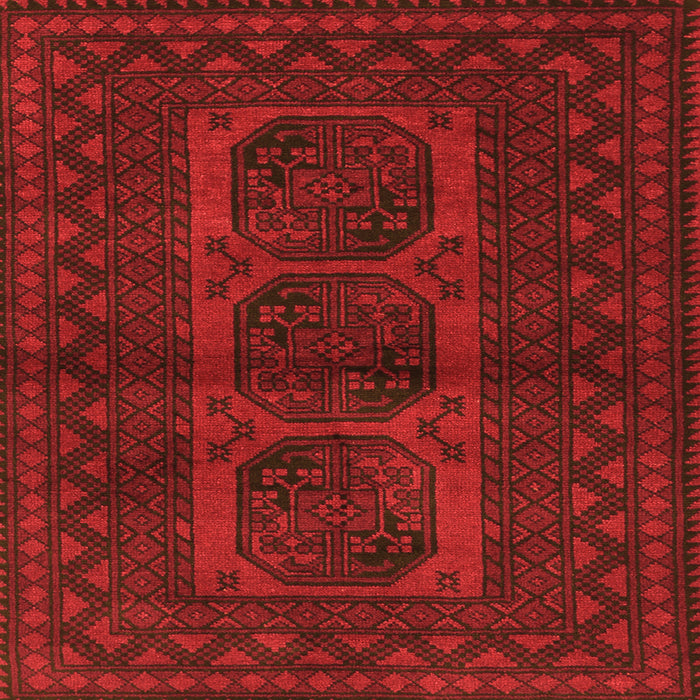 Round Machine Washable Southwestern Orange Country Area Rugs, wshtr964org