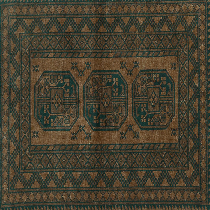 Square Southwestern Turquoise Country Rug, tr964turq