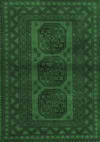 Southwestern Emerald Green Country Rug, tr964emgrn