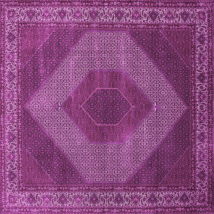 Square Machine Washable Persian Purple Traditional Area Rugs, wshtr965pur