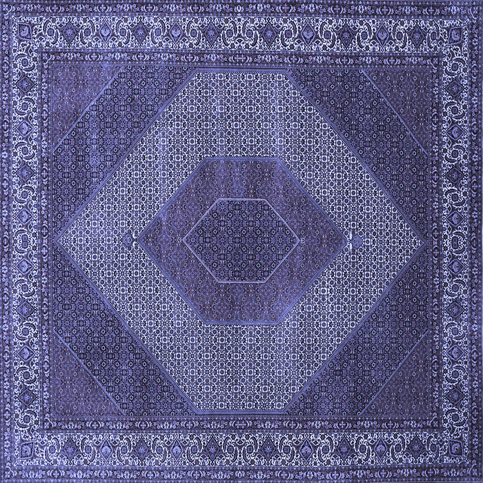 Square Persian Blue Traditional Rug, tr965blu