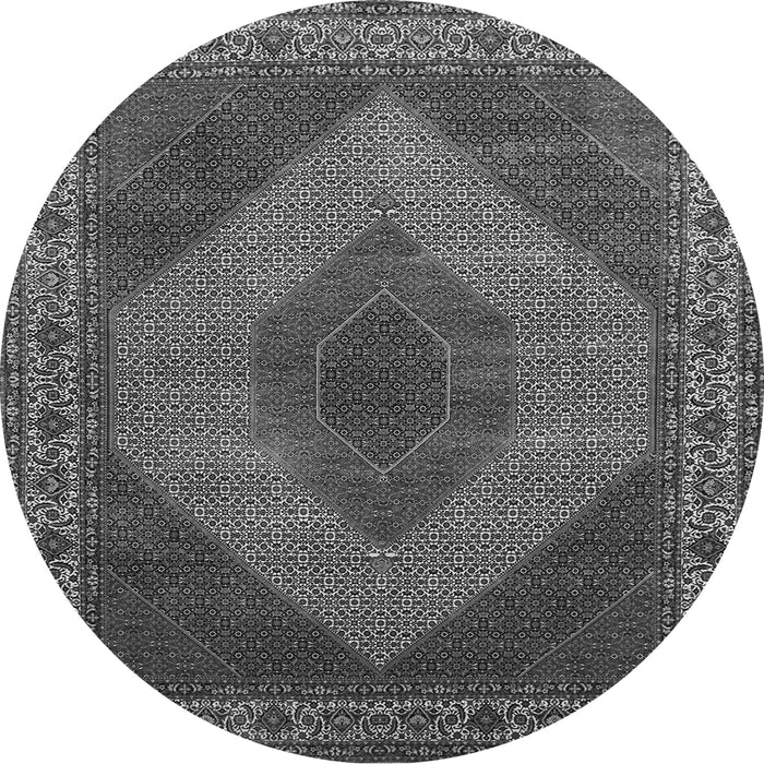 Machine Washable Persian Gray Traditional Rug, wshtr965gry