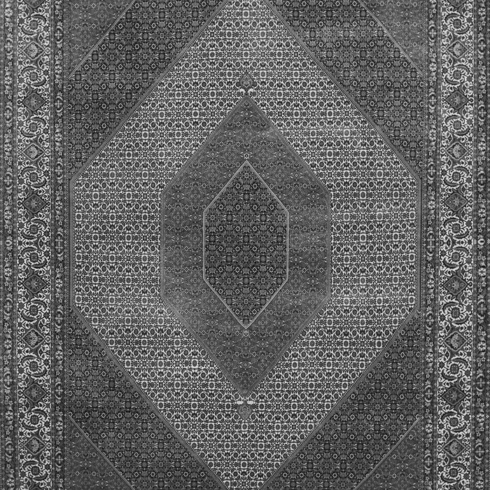 Serging Thickness of Machine Washable Persian Gray Traditional Rug, wshtr965gry