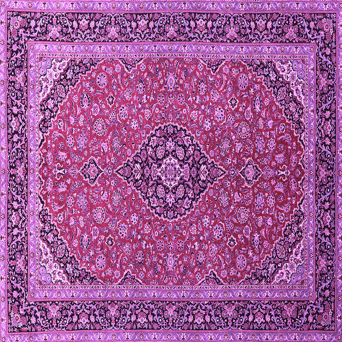 Square Persian Purple Traditional Rug, tr966pur