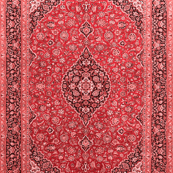 Machine Washable Persian Red Traditional Rug, wshtr966red