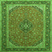 Serging Thickness of Persian Green Traditional Rug, tr966grn