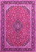 Machine Washable Persian Pink Traditional Rug, wshtr966pnk
