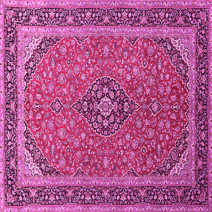 Square Persian Pink Traditional Rug, tr966pnk