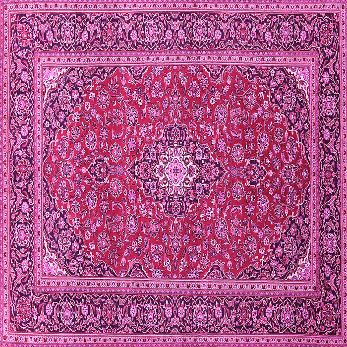 Square Persian Pink Traditional Rug, tr967pnk