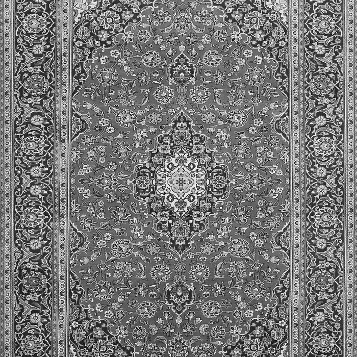 Serging Thickness of Machine Washable Persian Gray Traditional Rug, wshtr967gry