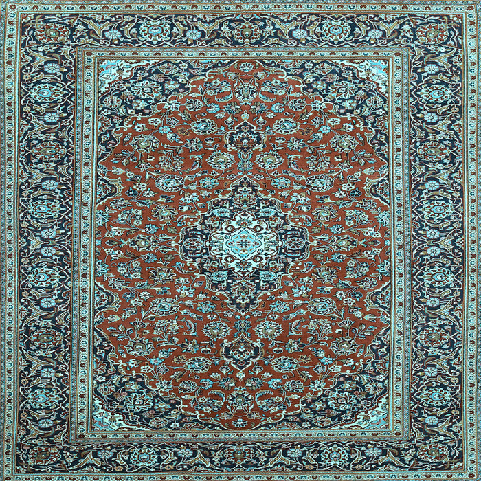 Square Persian Light Blue Traditional Rug, tr967lblu