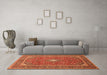 Machine Washable Persian Orange Traditional Area Rugs in a Living Room, wshtr967org
