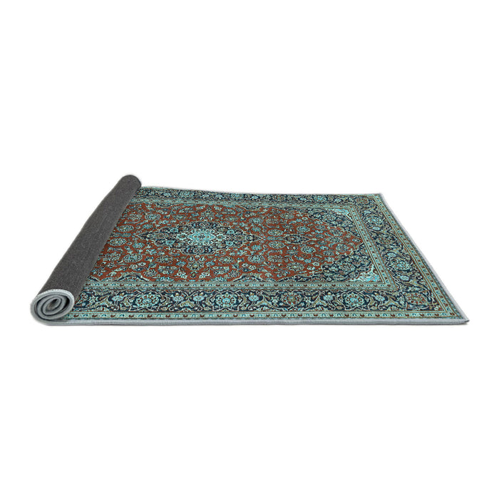 Sideview of Persian Light Blue Traditional Rug, tr967lblu