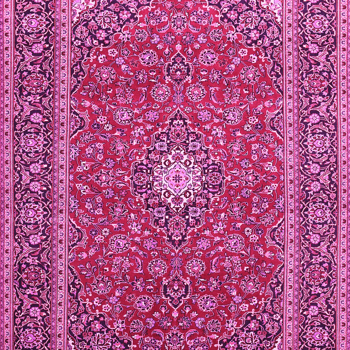 Machine Washable Persian Pink Traditional Rug, wshtr967pnk