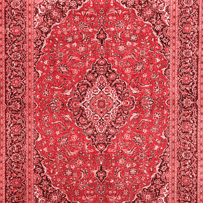 Machine Washable Persian Red Traditional Rug, wshtr968red