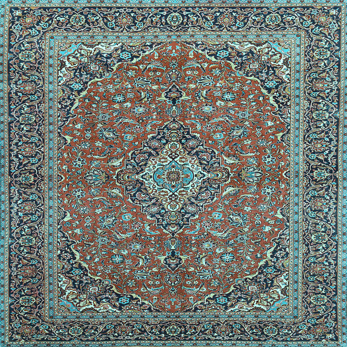 Square Persian Light Blue Traditional Rug, tr968lblu