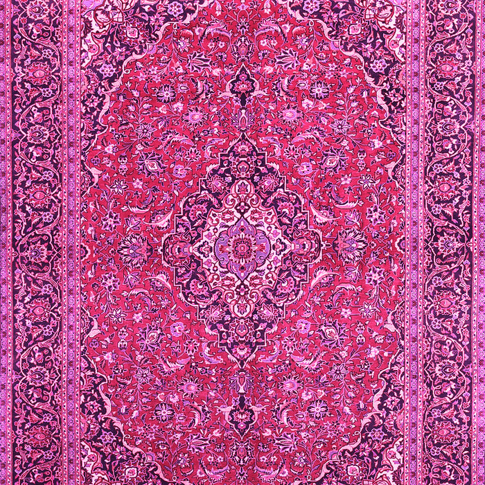 Machine Washable Persian Pink Traditional Rug, wshtr968pnk