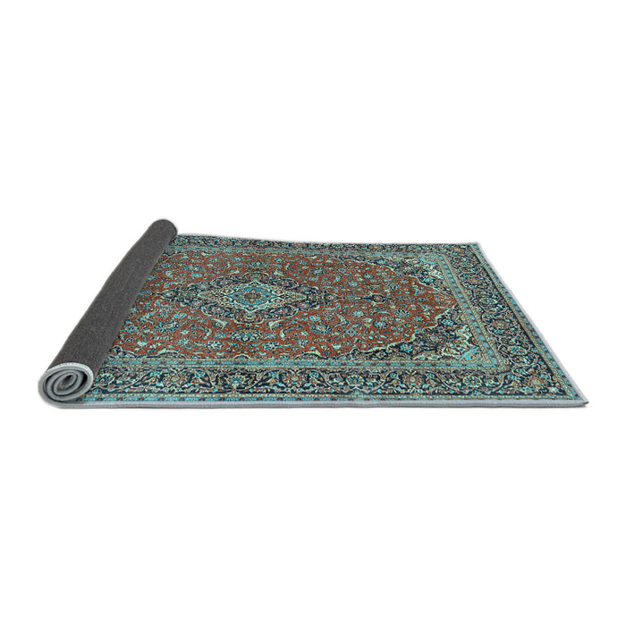 Sideview of Persian Light Blue Traditional Rug, tr968lblu