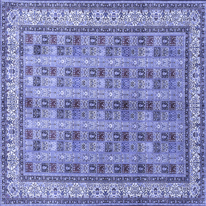 Square Persian Blue Traditional Rug, tr969blu