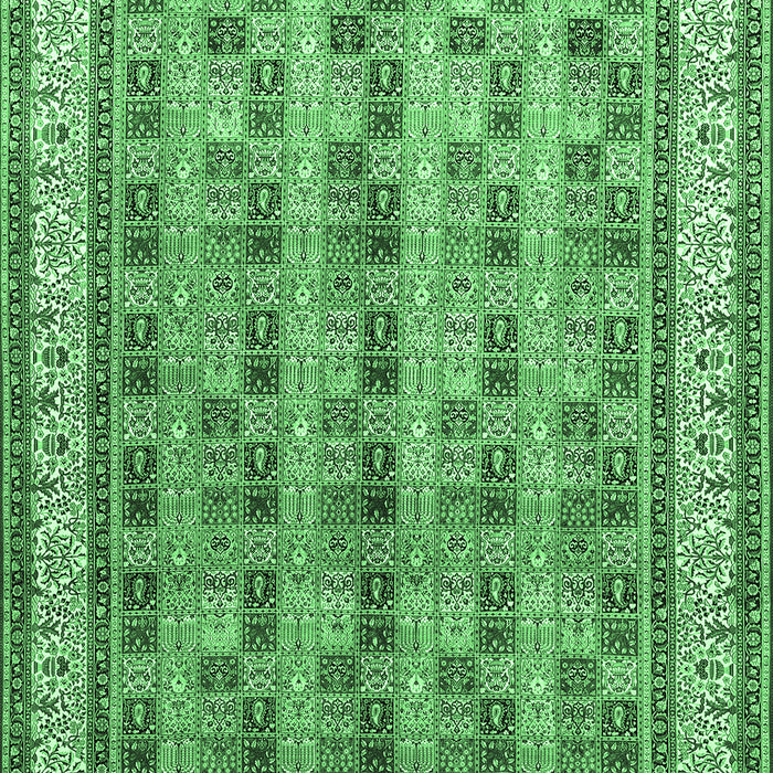 Persian Emerald Green Traditional Rug, tr969emgrn