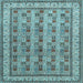 Square Persian Light Blue Traditional Rug, tr969lblu