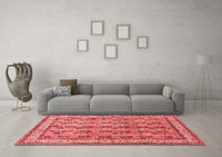 Machine Washable Persian Red Traditional Rug, wshtr969red