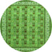 Machine Washable Persian Green Traditional Area Rugs, wshtr969grn