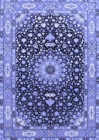 Medallion Blue Traditional Rug, tr96blu