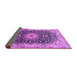 Sideview of Medallion Purple Traditional Rug, tr96pur