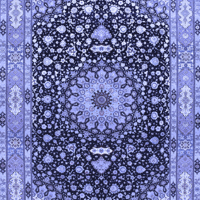 Medallion Blue Traditional Rug, tr96blu