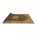 Sideview of Medallion Brown Traditional Rug, tr96brn