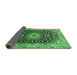 Sideview of Medallion Emerald Green Traditional Rug, tr96emgrn