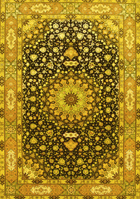 Medallion Yellow Traditional Rug, tr96yw