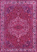 Machine Washable Persian Pink Traditional Rug, wshtr970pnk
