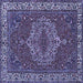 Square Persian Blue Traditional Rug, tr970blu