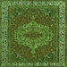 Serging Thickness of Persian Green Traditional Rug, tr970grn