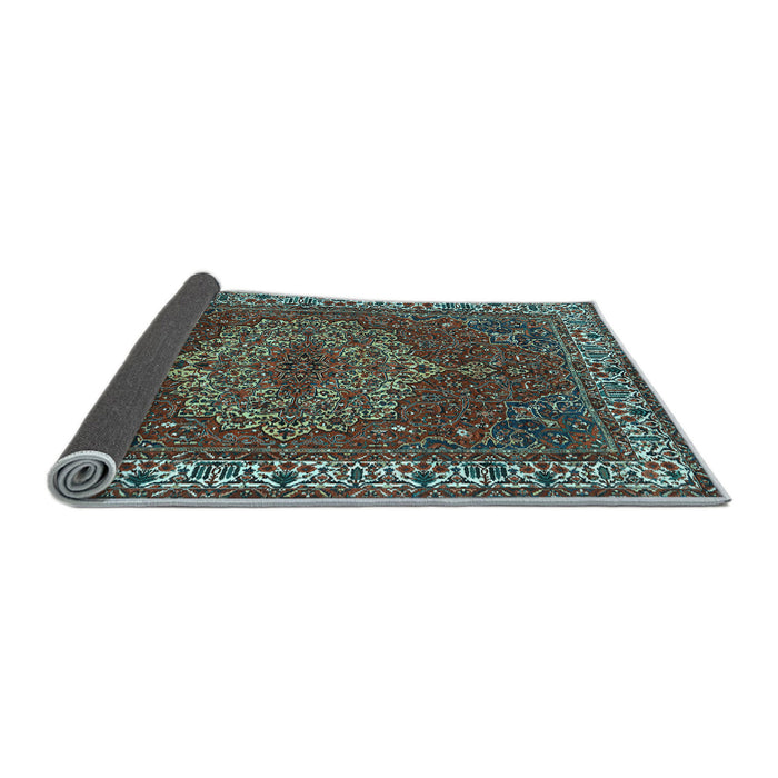 Sideview of Persian Light Blue Traditional Rug, tr970lblu