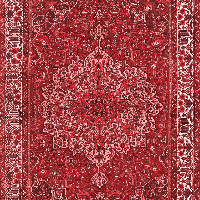 Machine Washable Persian Red Traditional Rug, wshtr970red