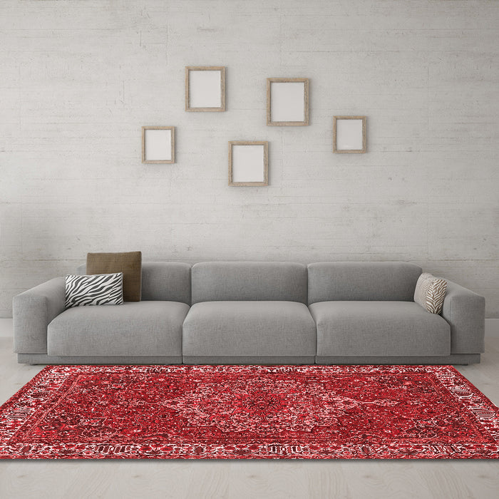 Traditional Red Washable Rugs