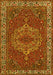 Machine Washable Persian Yellow Traditional Rug, wshtr970yw